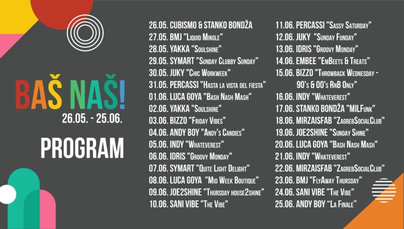 Baš Naš gourmet & music festival - program